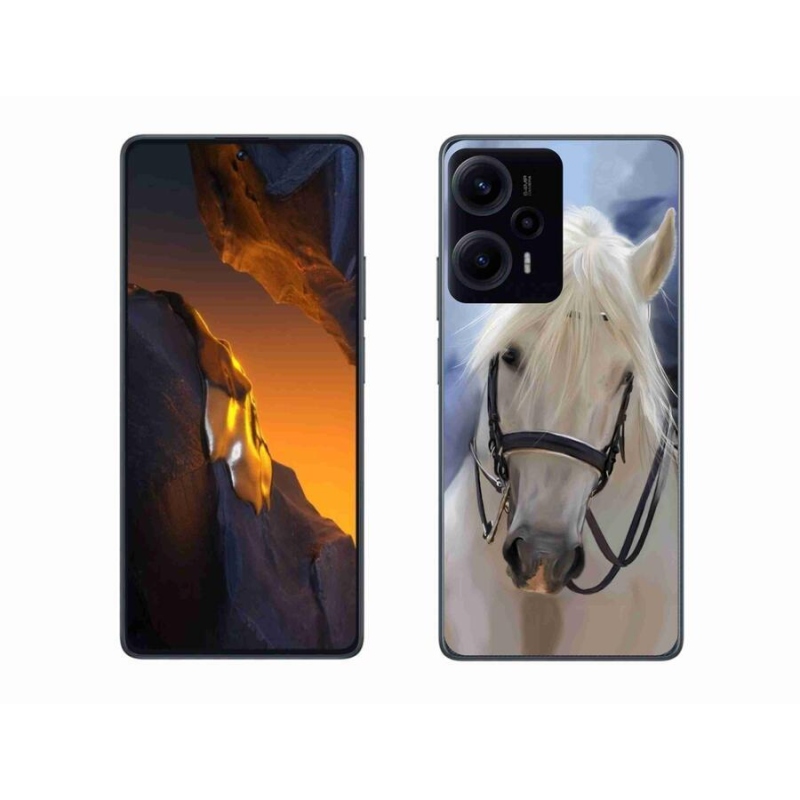 Gél borítás mmCase a Xiaomi Poco F5-hez - fehér ló