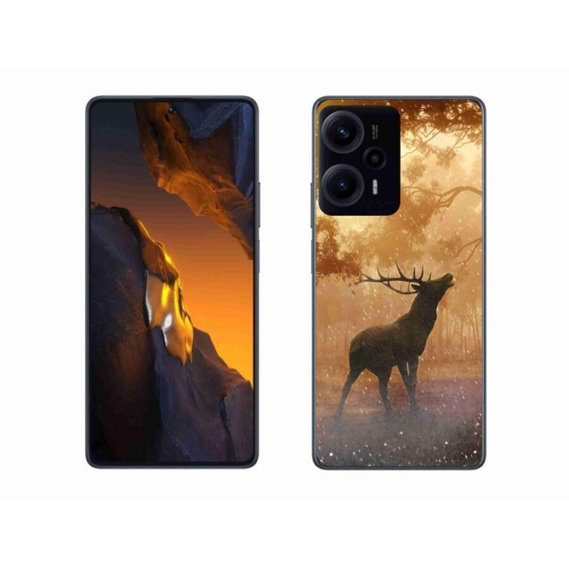 Gél borítás mmCase a Xiaomi Poco F5-hez - szarvas a szarvasbőgésben