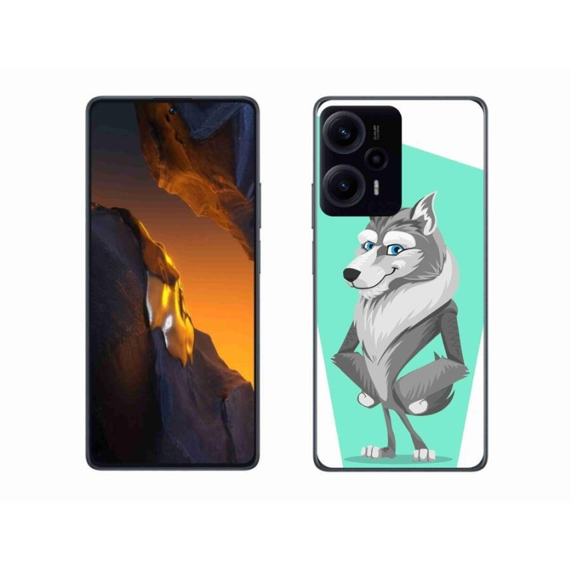 Gél borítás mmCase a Xiaomi Poco F5-hez - rajzfilm farkas