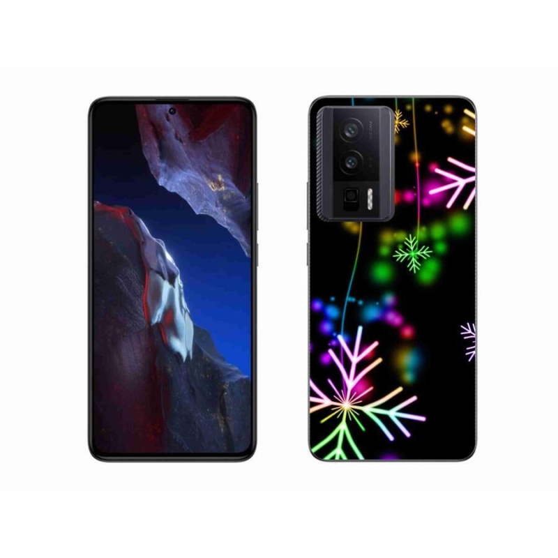 Gél borítás mmCase a Xiaomi Poco F5 Pro számára - színes pelyhekkel