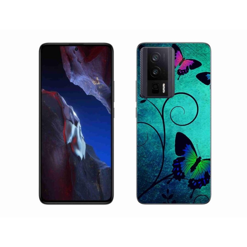 Gél borítás mmCase a Xiaomi Poco F5 Pro számára - színes pillangók