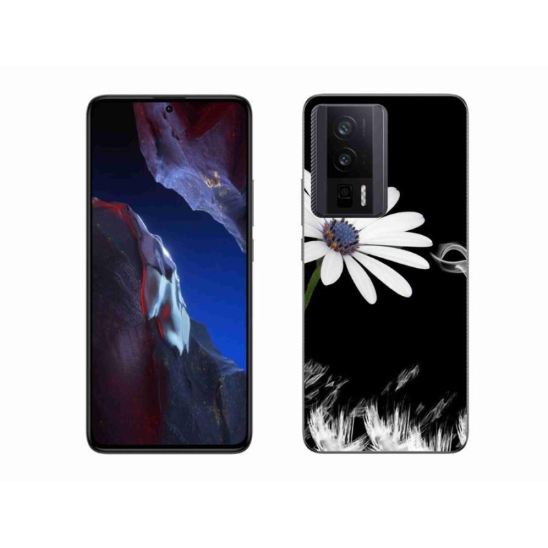 Gél borítás mmCase a Xiaomi Poco F5 Pro készülékhez - fehér virág