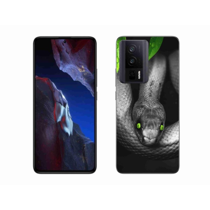 Gél borítás mmCase a Xiaomi Poco F5 Pro számára - kígyó