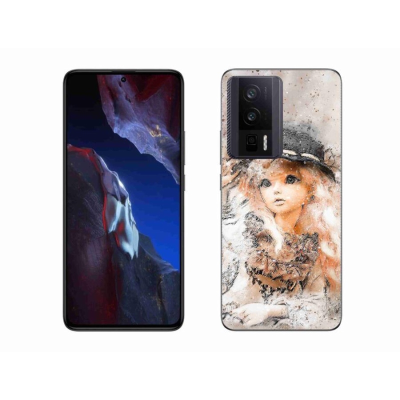 Gél borítás mmCase a Xiaomi Poco F5 Pro számára - lány kalapban