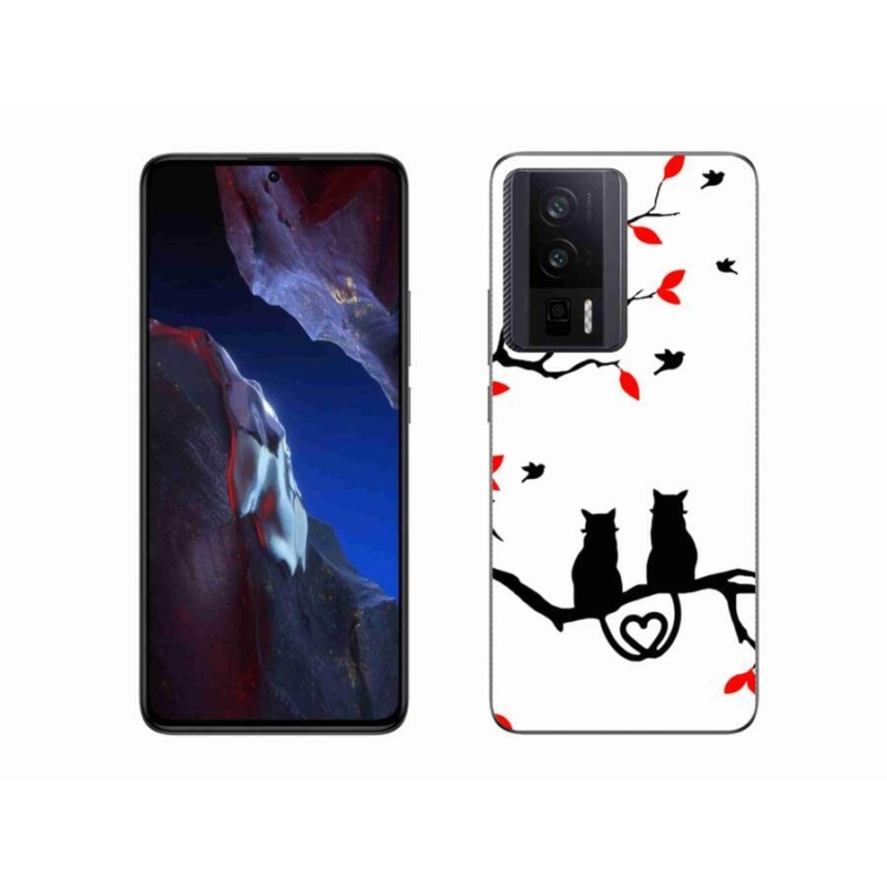 Gél borítás mmCase a Xiaomi Poco F5 Pro számára - macska szeretet