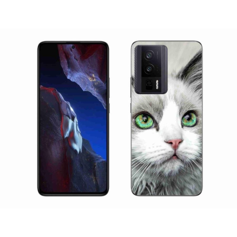 Gél borítás mmCase a Xiaomi Poco F5 Pro számára - macska nézet