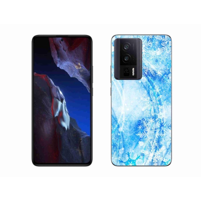 Gél borítás mmCase a Xiaomi Poco F5 Pro számára - hópelyhek