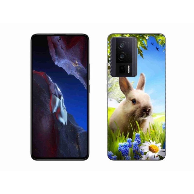Gél borítás mmCase a Xiaomi Poco F5 Pro számára - nyuszi