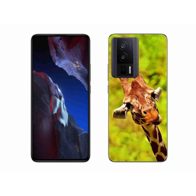 Gél borítás mmCase a Xiaomi Poco F5 Pro számára - zsiráf