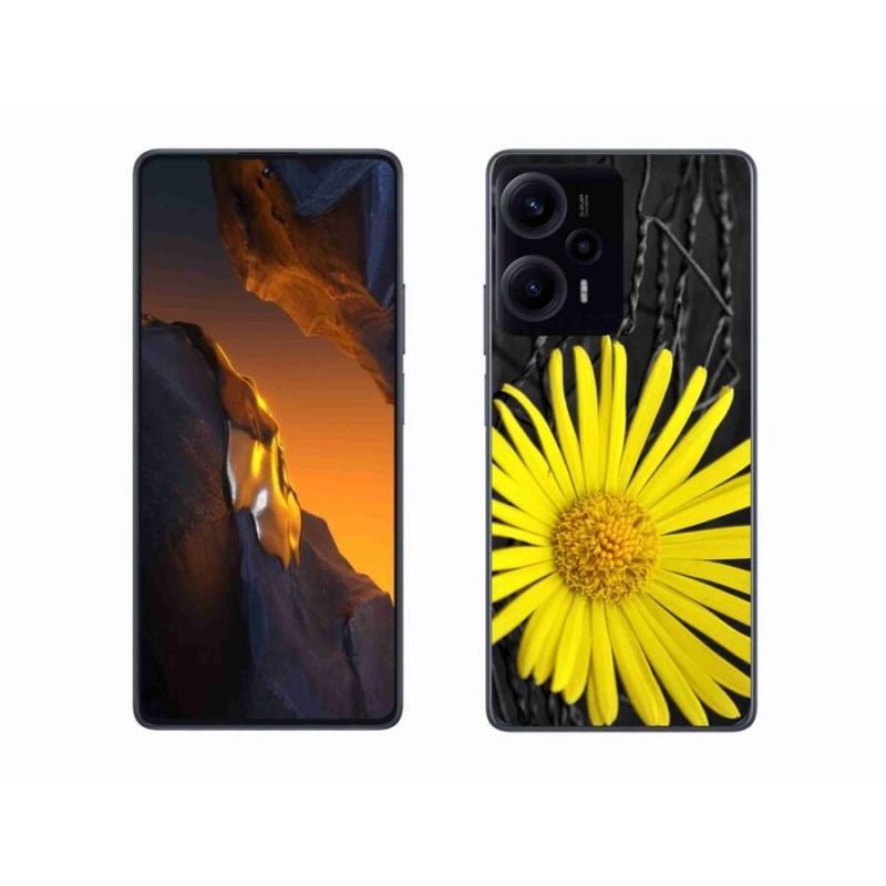 Gél borítás mmCase a Xiaomi Poco F5-hez - sárga virág