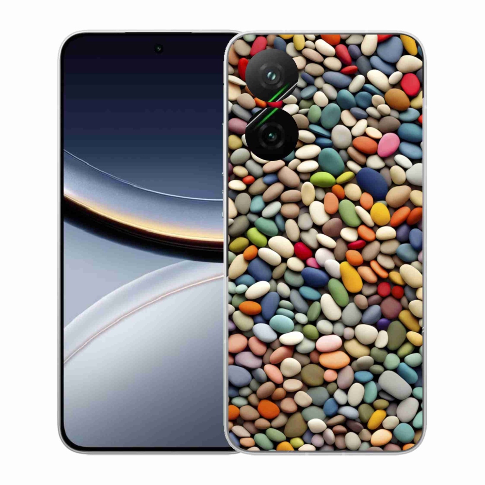 Gél borítás mmCase a Xiaomi Poco F7 5G-hez - színes strasszkövek 2