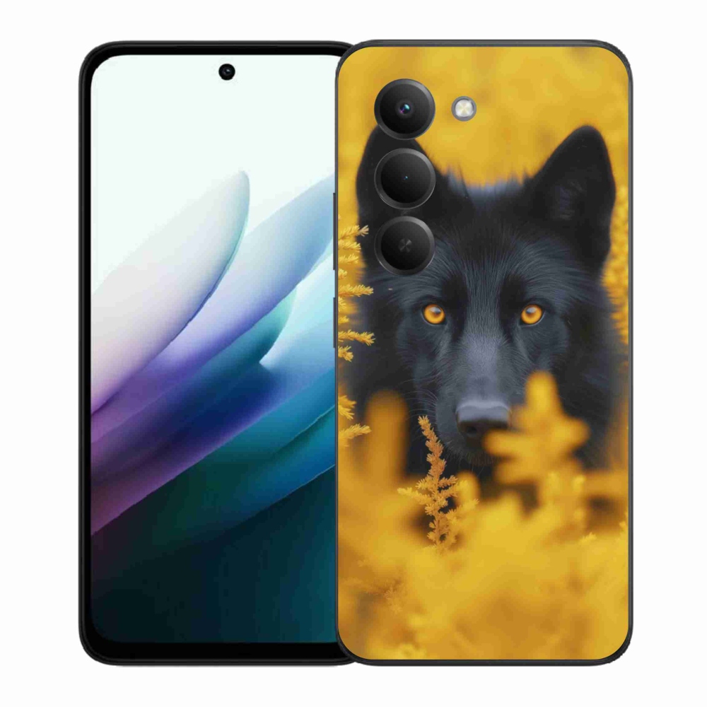 Gél borítás mmCase a Xiaomi Redmi 15 4G/5G 171mm - fekete farkas 2