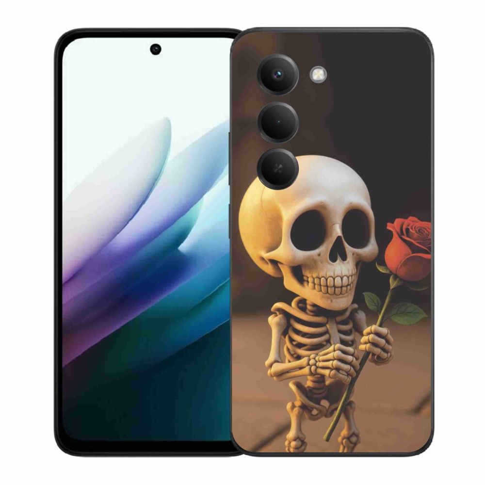 Gél borítás mmCase a Xiaomi Redmi 15 4G/5G 171mm - csontváz rózsával