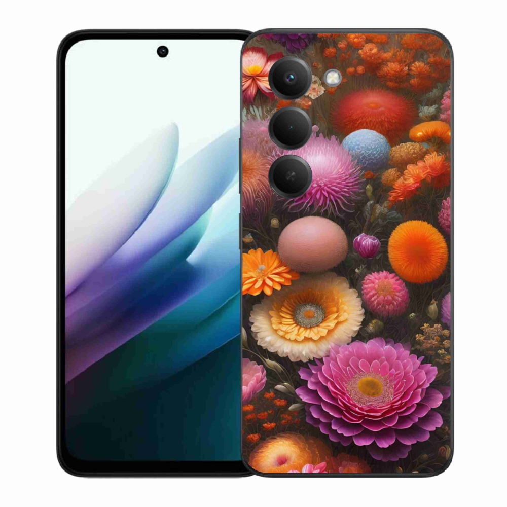 Gél borító mmCase a Xiaomi Redmi 15 4G/5G 171mm - virágos kompozícióra