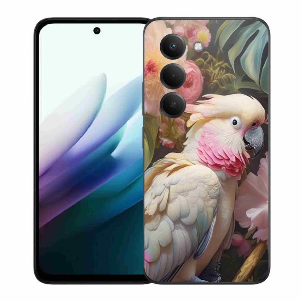 Gél borító mmCase a Xiaomi Redmi 15 4G/5G 171mm - papagáj kakadu rózsaszín 2