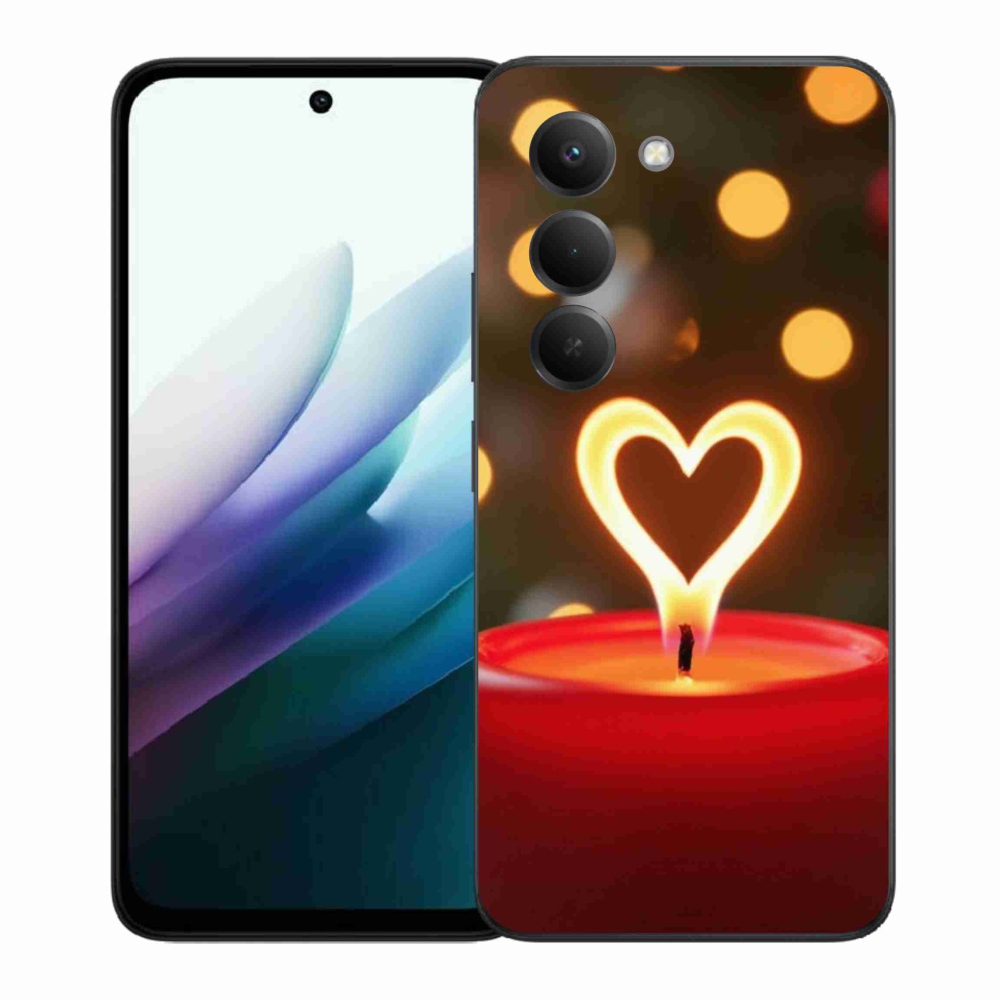 Gél borítás mmCase a Xiaomi Redmi 15 4G/5G 171mm - láng szíve számára