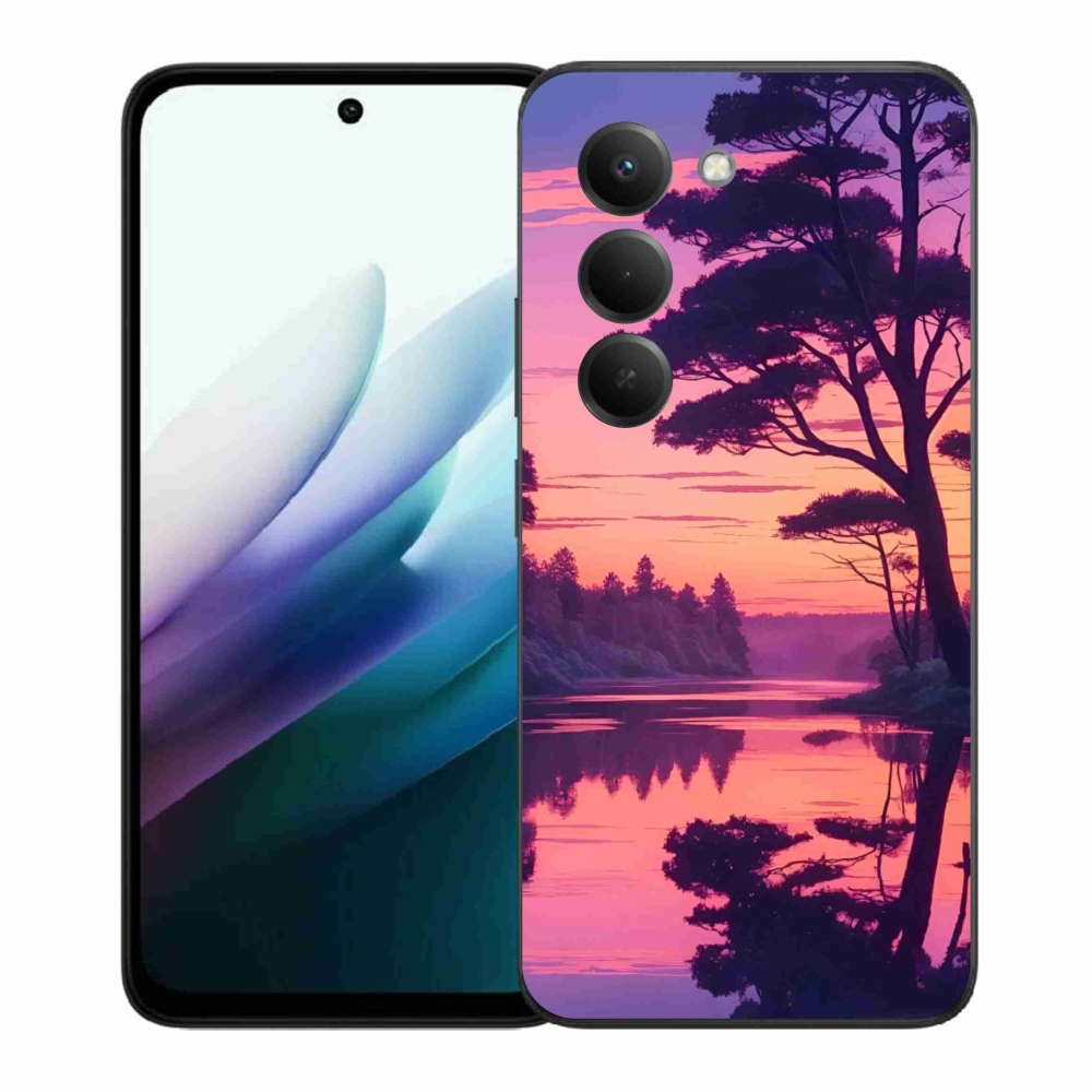 Gél borítás mmCase a Xiaomi Redmi 15 4G/5G 171mm - naplemente a tó felett