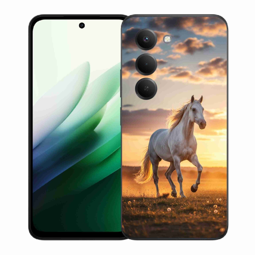 Gél borítás mmCase a Xiaomi Redmi 15 5G (169mm) - futó fehér ló 2