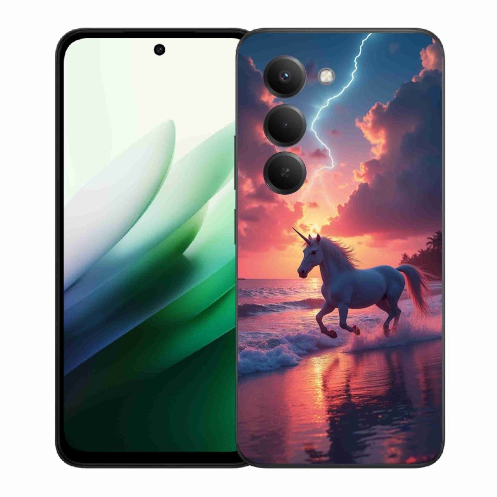 Gél borítás mmCase a Xiaomi Redmi 15 5G (169mm) - egyszarvú a tengerparton