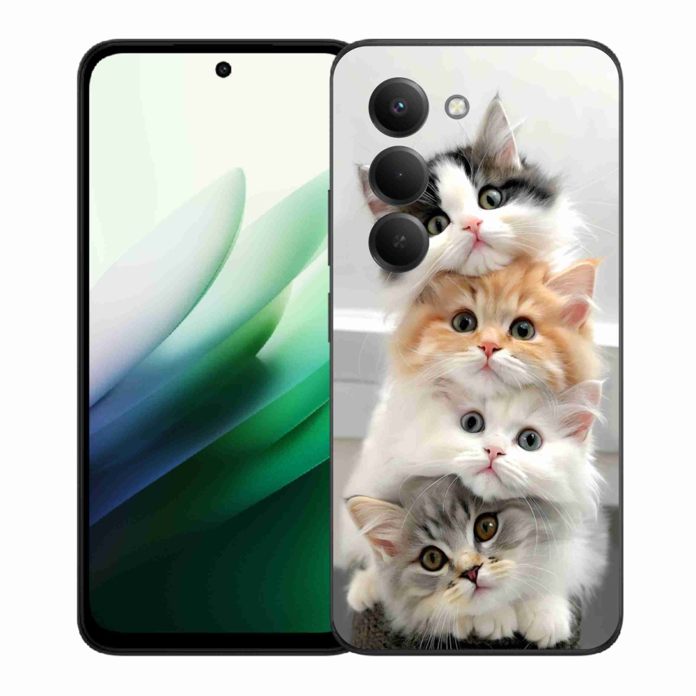 Gél borítás mmCase a Xiaomi Redmi 15 5G (169mm) - macska csokorhoz