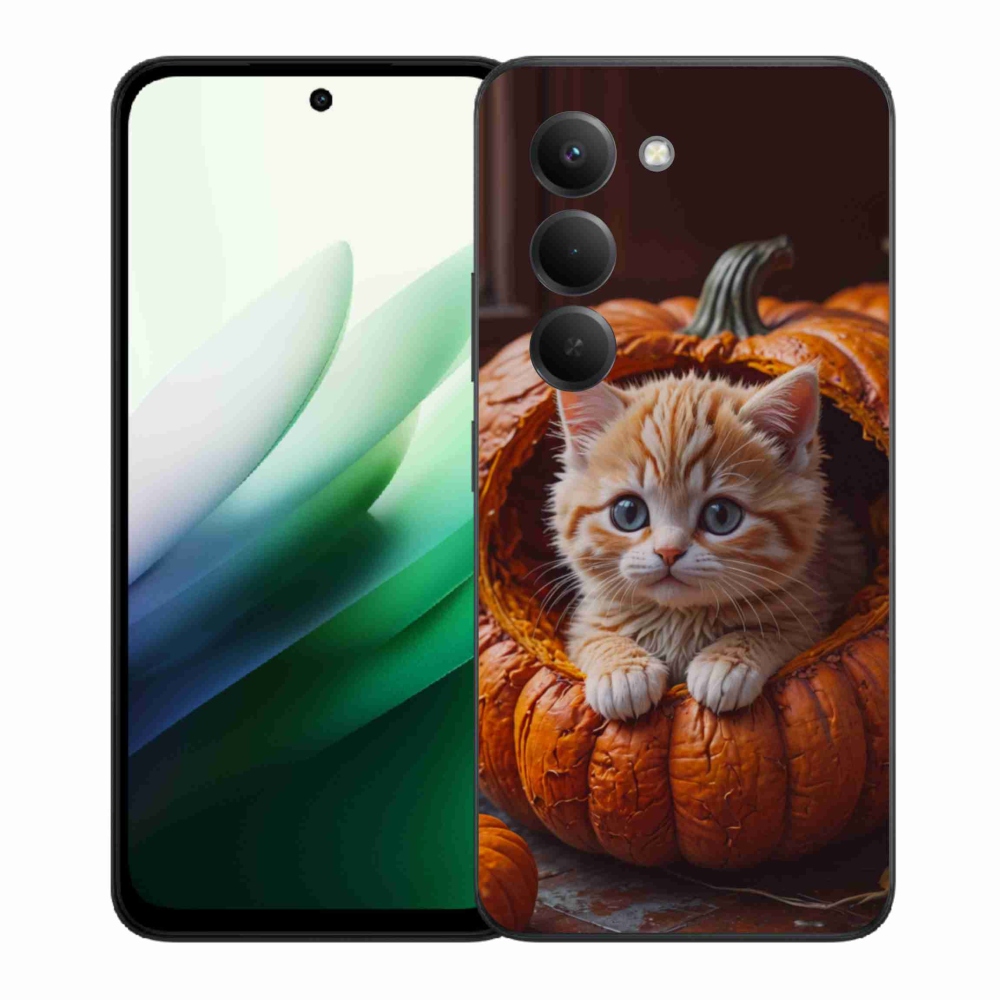 Gél borítás mmCase a Xiaomi Redmi 15 5G (169mm) - cica és tök 2