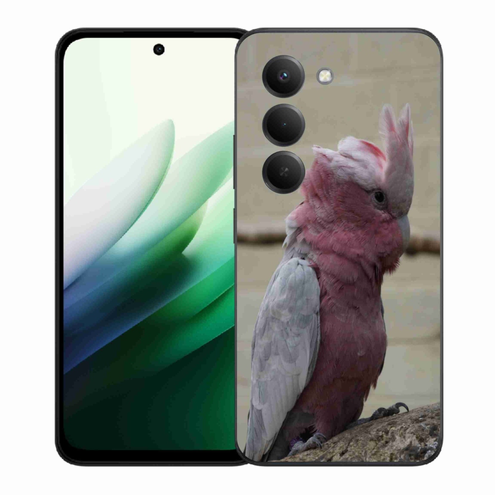 Zselés borítás mmCase a Xiaomi Redmi 15 5G (169mm) - papagáj kakadu rózsaszínű