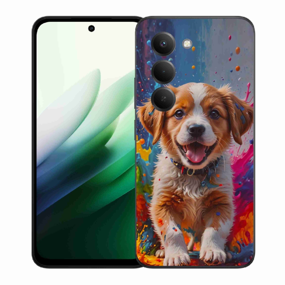 Gél borítás mmCase a Xiaomi Redmi 15 5G (169mm) - aranyos kiskutya 3