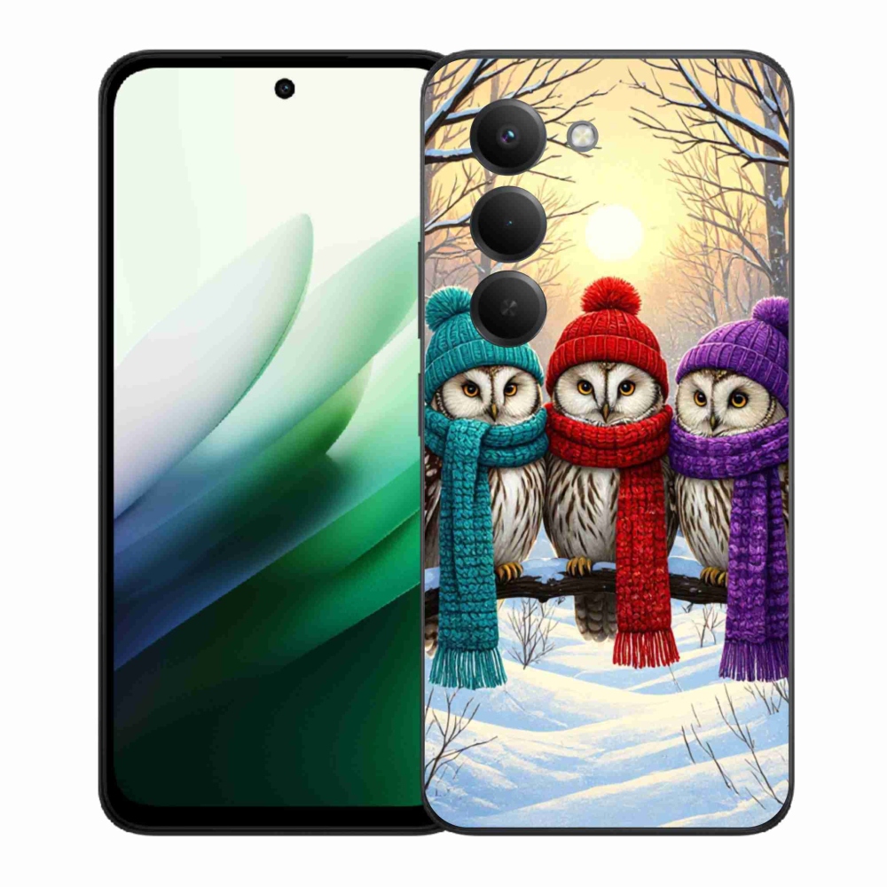 Gél borítás mmCase a Xiaomi Redmi 15 5G (169mm) - bagoly barátok