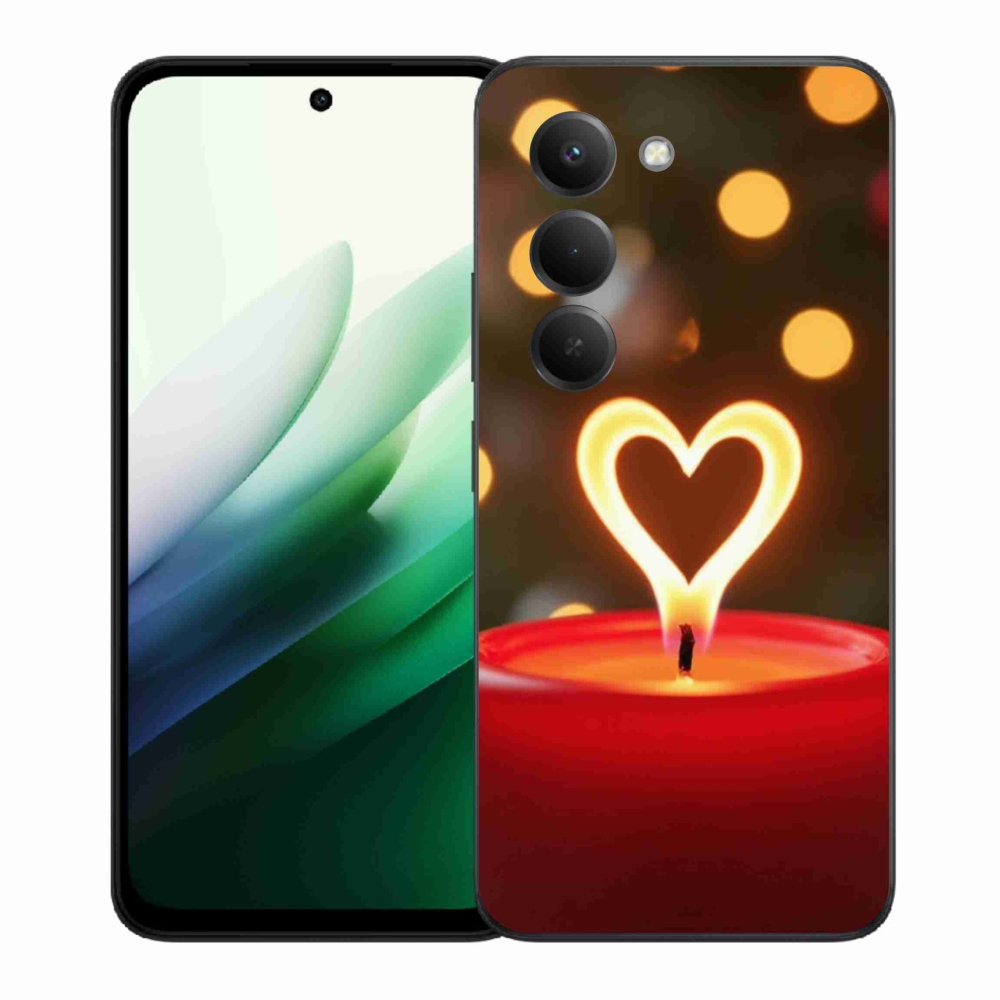 Gél borítás mmCase a Xiaomi Redmi 15 5G (169mm) - láng szíve számára