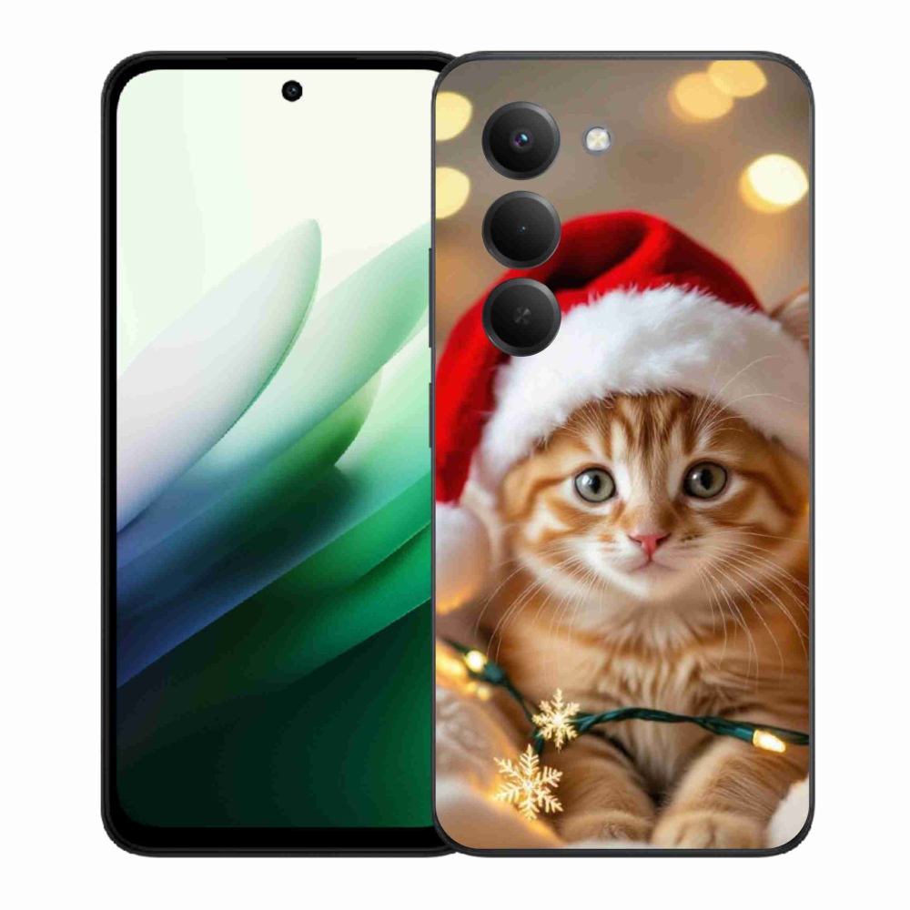 Gél borítás mmCase a Xiaomi Redmi 15 5G (169mm) - Karácsonyi cica