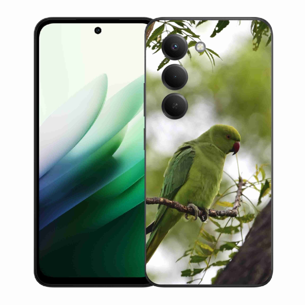 Gél borítás mmCase a Xiaomi Redmi 15 5G (169mm) - zöld papagájhoz