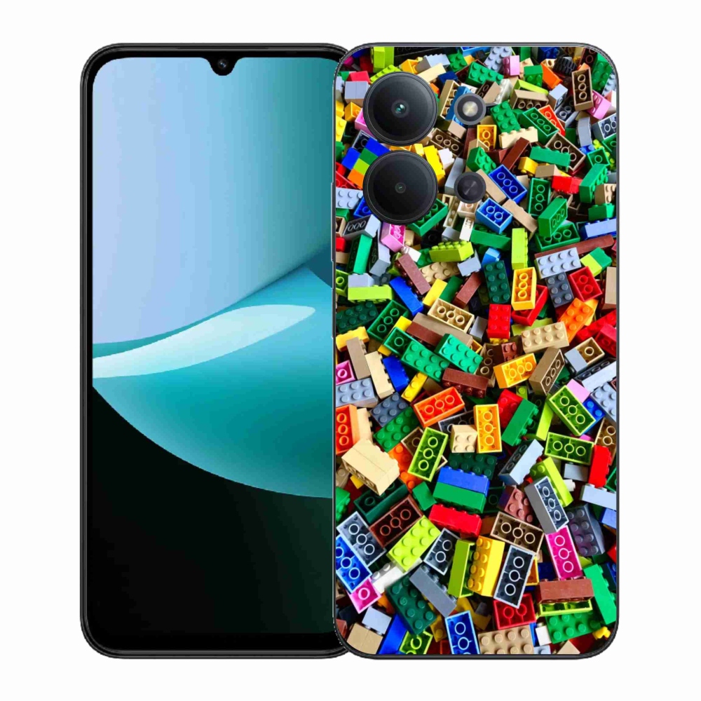 Gél borítás mmCase a Xiaomi Redmi 15C (171mm) / Poco C85 4G (171mm) - színes építőkockákhoz