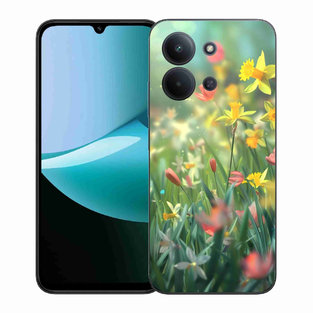 Gél borítás mmCase a Xiaomi Redmi 15C (171mm) / Poco C85 4G (171mm) - tavaszi virágokhoz