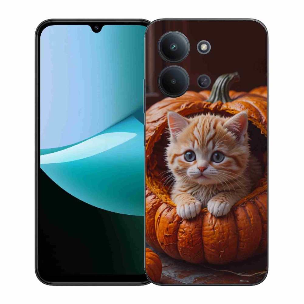 Gél borítás mmCase a Xiaomi Redmi 15C (171mm) / Poco C85 4G (171mm) - cica és tök 2