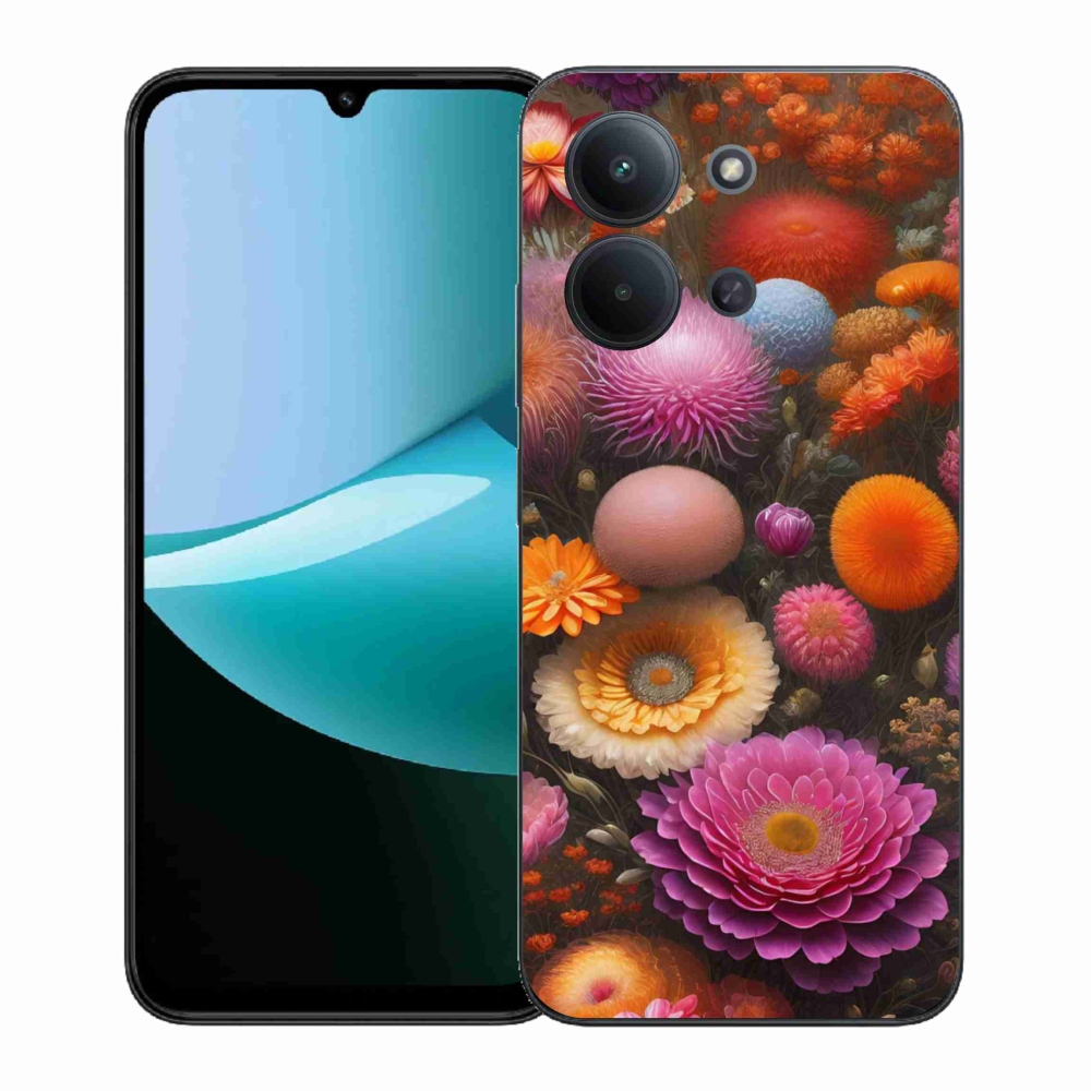 Gél borítás mmCase a Xiaomi Redmi 15C (171mm) / Poco C85 4G (171mm) - virágos kompozícióhoz