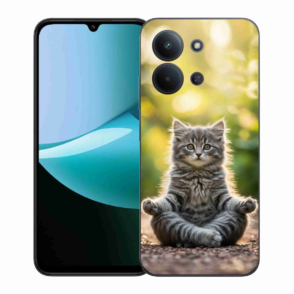 Gél borítás mmCase a Xiaomi Redmi 15C (171mm) / Poco C85 4G (171mm) - meditáló cica számára