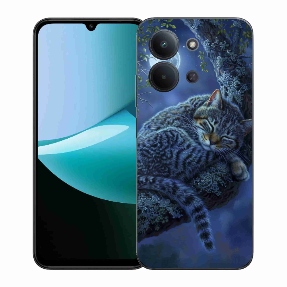 Gél borítás mmCase a Xiaomi Redmi 15C (171mm) / Poco C85 4G (171mm) - alvó macska számára