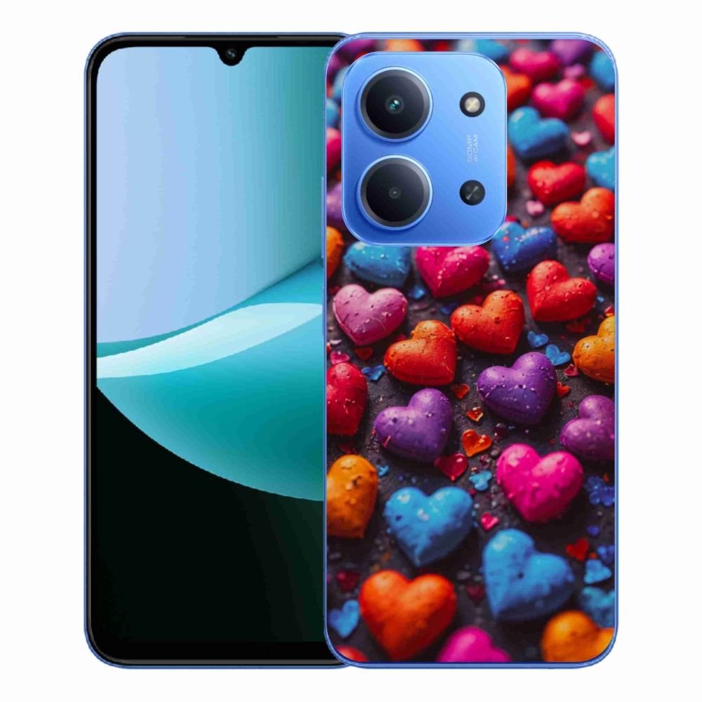 Gél borítás mmCase a Xiaomi Redmi 15C 4G/5G (173mm) - színes szívhez