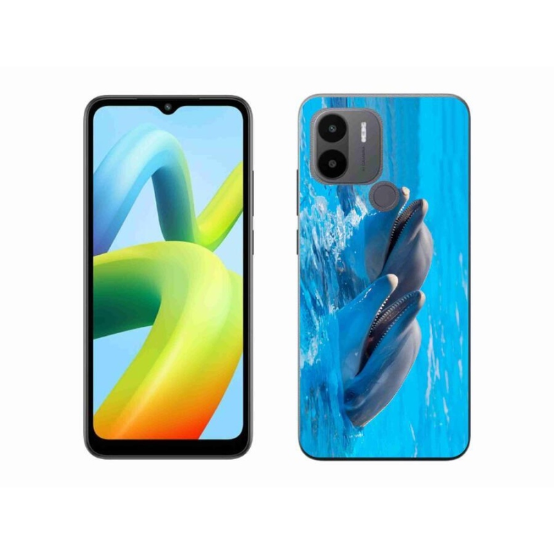 Gél borítás mmCase a Xiaomi Redmi A1+/A2+ készülékhez - delfinek