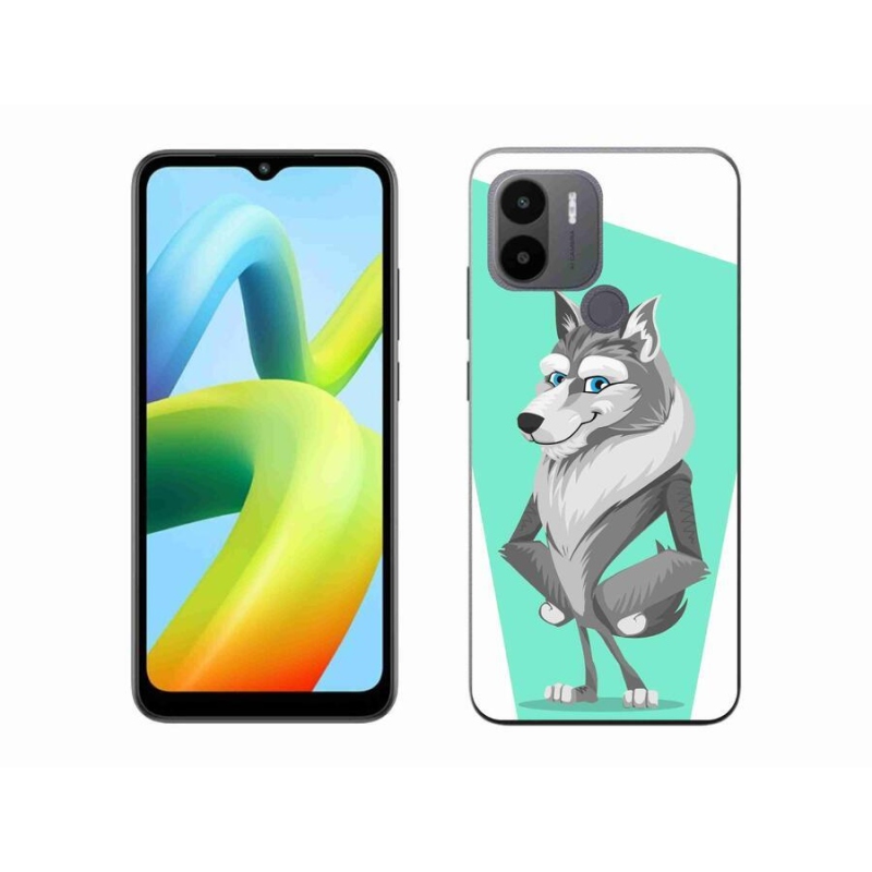Gél borítás mmCase a Xiaomi Redmi A1+/A2+ készülékhez - rajzfilm farkas