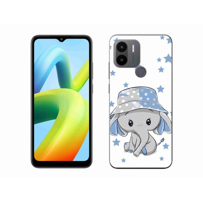 Gél borítás mmCase a Xiaomi Redmi A1+/A2+ készülékhez - kék elefánt