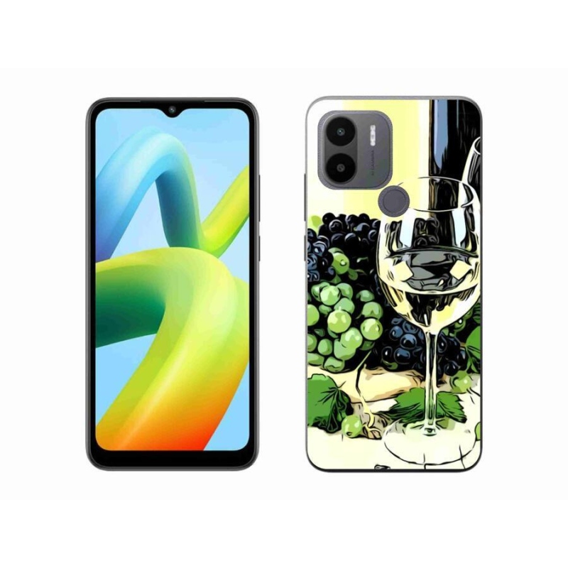 Gél borítás mmCase a Xiaomi Redmi A1+/A2+ készülékhez - pohár bor