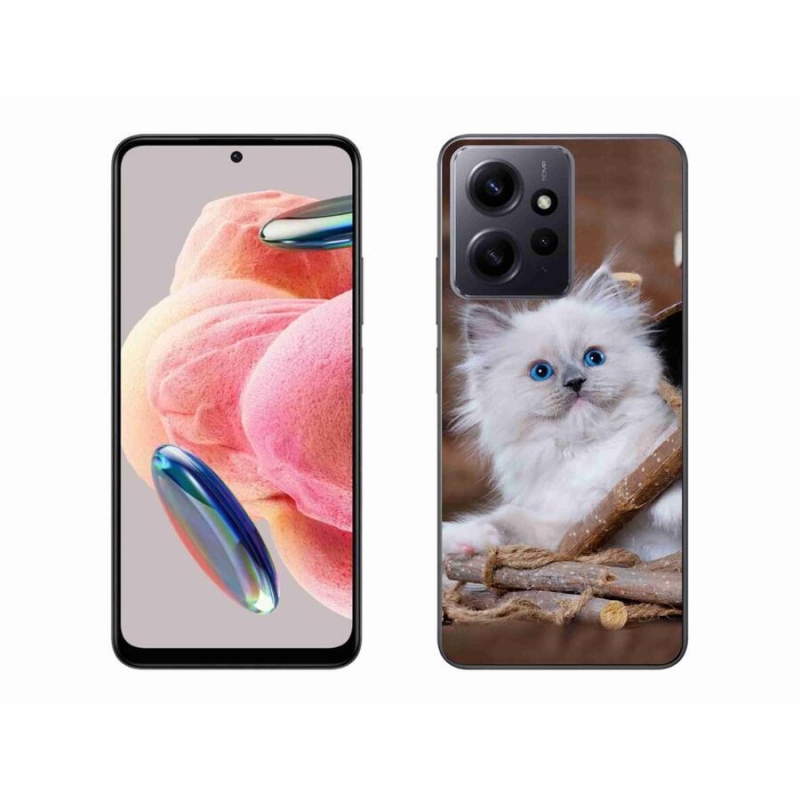 Gél borítás mmCase a Xiaomi Redmi Note 12 4G-hez - fehér cica