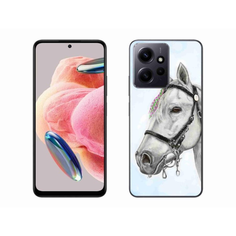 Gél borítás mmCase a Xiaomi Redmi Note 12 4G - fehér ló 1