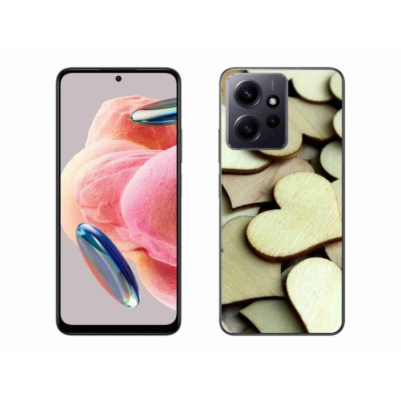 Gél borítás mmCase a Xiaomi Redmi Note 12 4G-hez - fából készült szívek