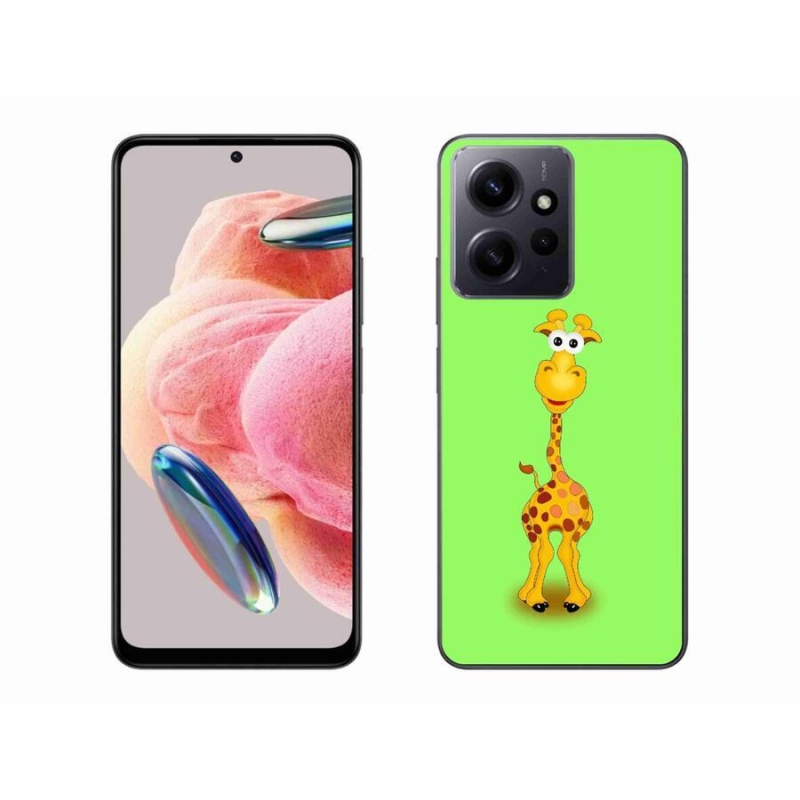 Gél borítás mmCase a Xiaomi Redmi Note 12 4G-hez - rajzfilm zsiráf