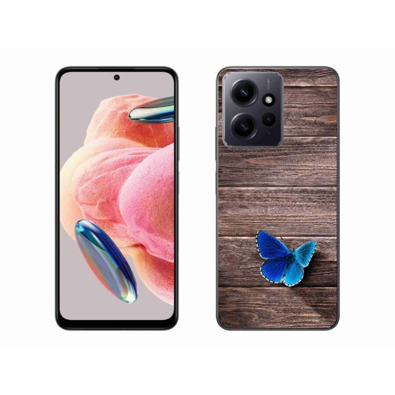Zselés borítás mmCase a Xiaomi Redmi Note 12 4G - kék pillangó 1