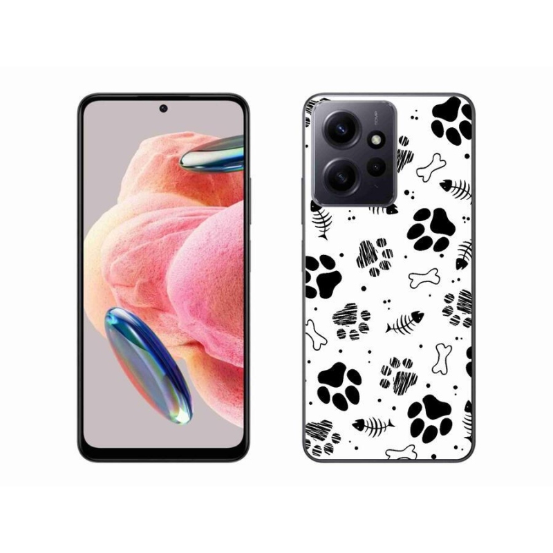 Gél borítás mmCase a Xiaomi Redmi Note 12 4G-hez - kutyamancsok 1