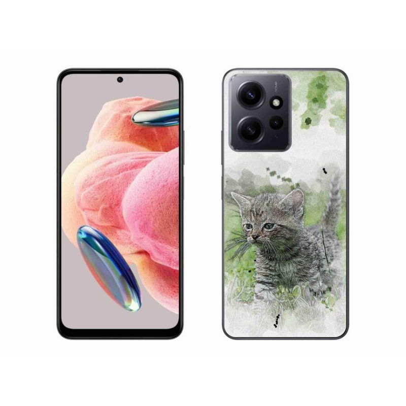 Gél borítás mmCase a Xiaomi Redmi Note 12 4G-hez - aranyos cica 1