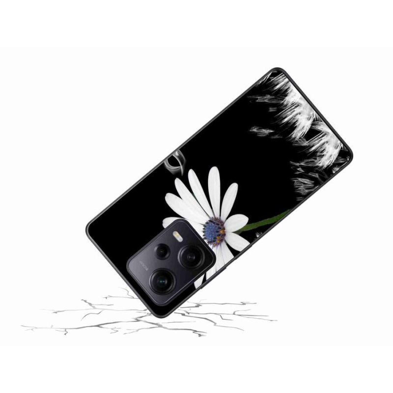 Gél borítás mmCase a Xiaomi Redmi Note 12 Pro+ 5G-hez - fehér virág